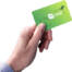 photo of hand holding a Leap card